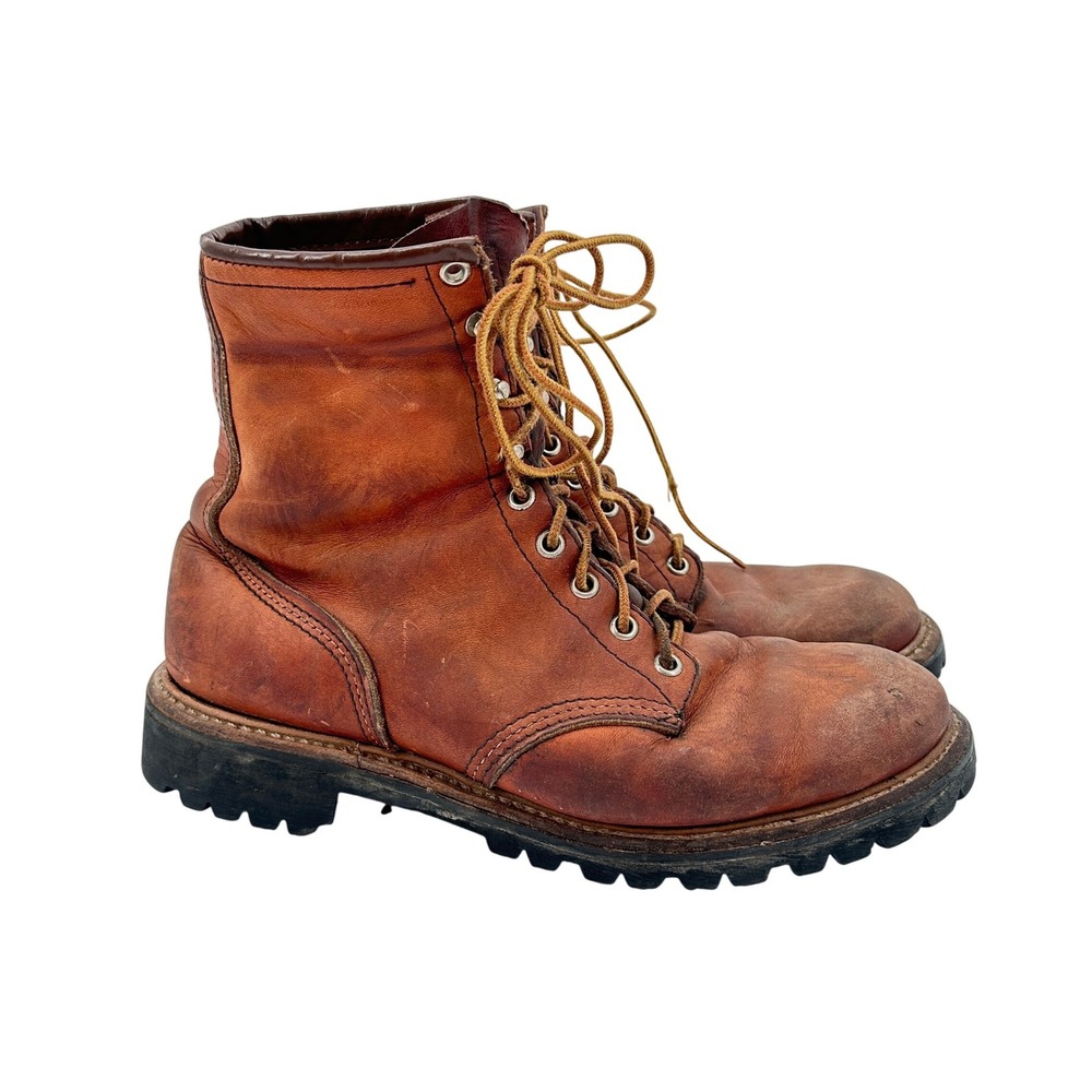 Red Wing Irish Setter Sport Boot Mens Brown Leather Lace Up Work Boots USA 10.5